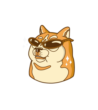 Doge Coin minta fehér pólón