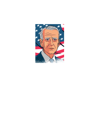 Joe Biden USA minta fekete pólón