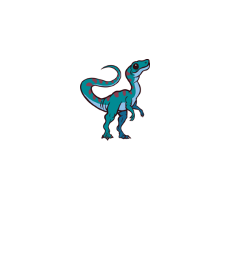 Compsognathus minta fekete pólón
