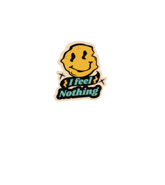 I feel nothing minta fekete pólón
