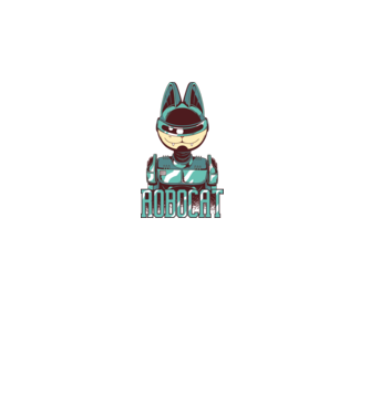 Robocat - Robotcica minta fehér pólón