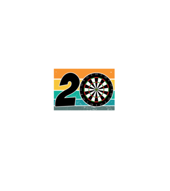 I'm not 20 I'm double 10 darts birthday minta fekete pólón