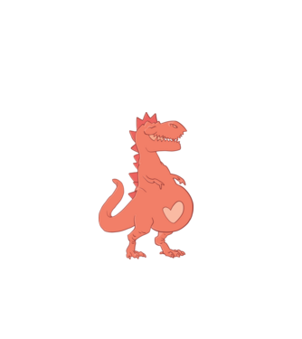 Terhes Trex  minta fehér pólón