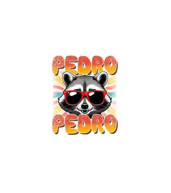 Pedro Pedro Groovy Retro minta fekete pólón