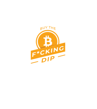 Bitcoin - Buy the fucking dip minta fekete pólón