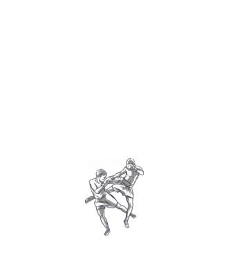 Muay thai minta sötétkék pólón