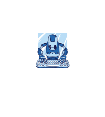 Robot Automatizálás minta királykék pólón