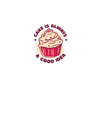 Muffin minta fehér pólón