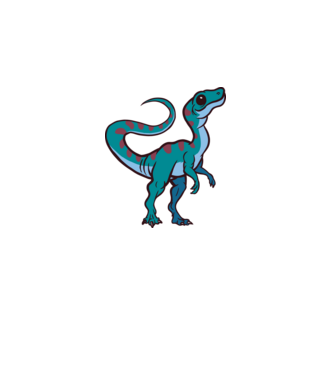 Compsognathus minta fekete pólón