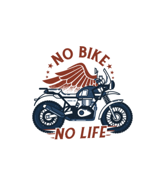 Motorbike minta fehér pólón