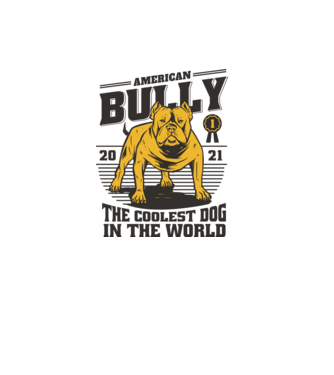 Amerikai bulldog minta fehér pólón