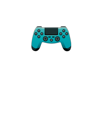 Joystick minta fehér pólón