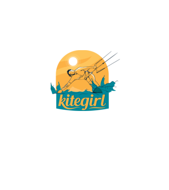 Kitegirl Kitesurf póló minta szürke pólón