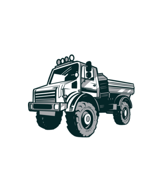 Unimong truck minta fehér pólón