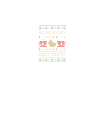Ho Ho Hot and Tasty Csúnya Pulcsi minta fekete pólón