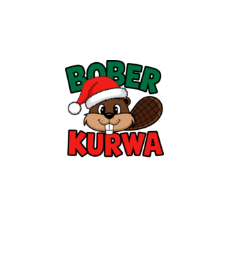 Bober Kurwa Karácsonyra - Vicces meme póló minta szürke pólón