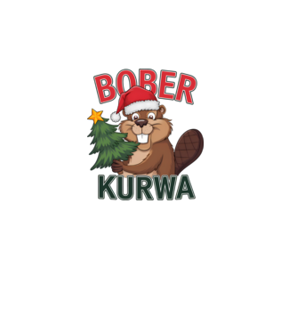 Bober Kurwa Karácsony - Vicces Meme póló minta fehér pólón