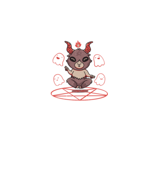 Cuki Baphomet minta fekete pólón
