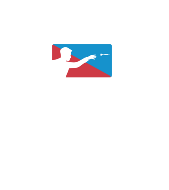 Darts MLB minta fekete pólón