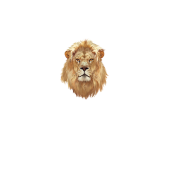 lion head paint minta türkiz pólón