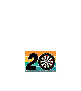 I'm not 20 I'm double 10 darts birthday minta fekete pólón