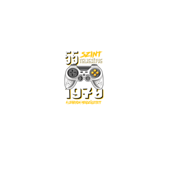 GAMER szint teljesítve 55. 1970 minta fekete pólón