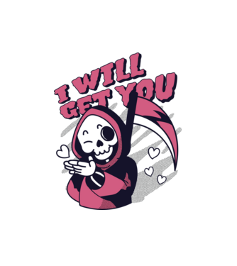 I will get you Halloween minta fehér pólón