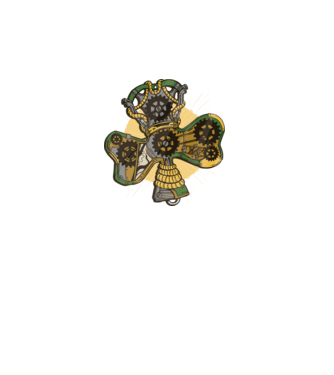 Steampunk lóhere minta fekete pólón