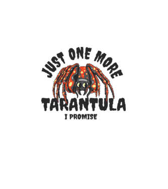 Tarantula minta fehér pólón