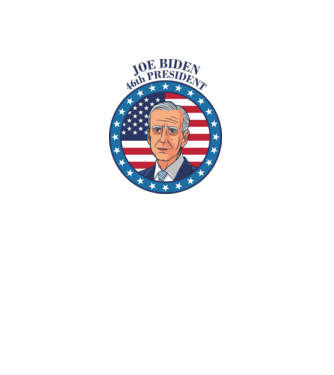 Joe Biden az Usa 46. elnöke minta fehér pólón