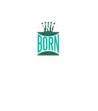 Kings are born in September minta türkiz pólón