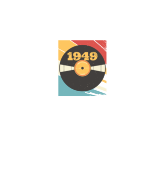 Born in 1949 Limited Edition Vynil Bakelit Retro minta türkiz pólón