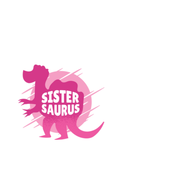Sister Saurus minta fekete pólón