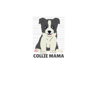 Border Collie Anya minta fekete pólón