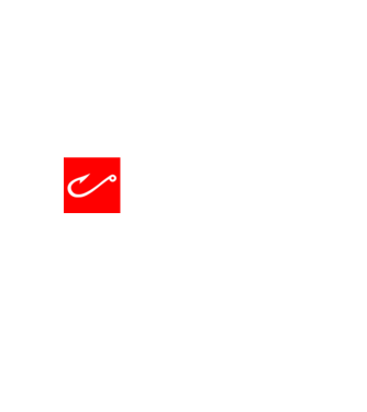 Horgásznikell logo minta fekete pólón