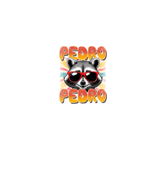 Pedro Pedro Groovy Retro minta királykék pólón