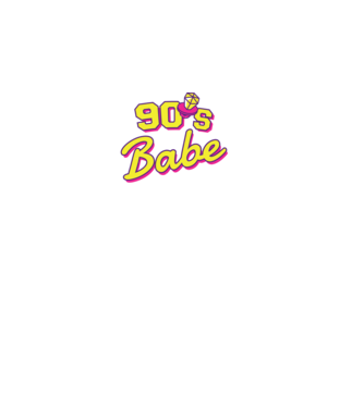 Retro 90s Babe minta lila pólón