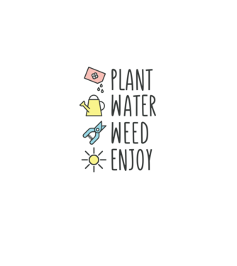 Plant Water Weed Enjoy minta homokszín pólón