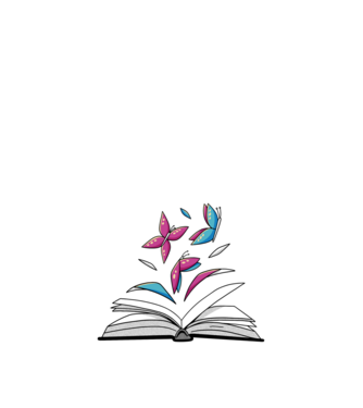 Book Butterflies minta fekete pólón