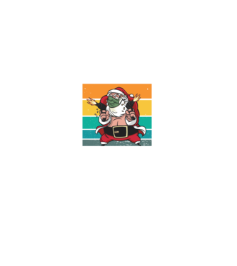 Ho Ho Ho Madafakas Santa Télapó minta fekete pólón