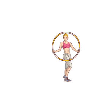 Hula Hoop minta neonsárga pólón