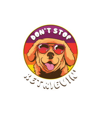 Don't stop Retrievin' minta fehér pólón