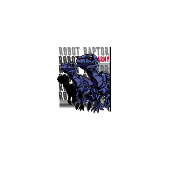 Robot Raptor Hadsereg minta fehér pólón