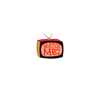 Watch Me TV minta fehér pólón