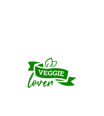 Veggie lover Zöldség imádó minta fehér pólón