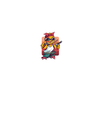 Pew Pew Madafakas Csirke minta fekete pólón