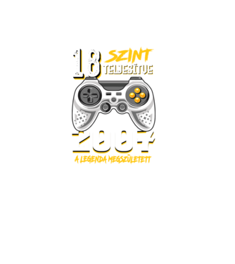 GAMER szint teljesítve 18. 2007 minta fekete pólón