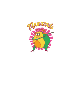 Mamacado minta szürke pólón