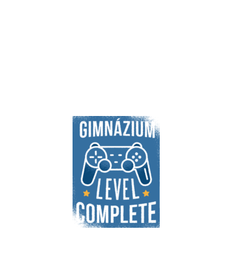 Gimnázium level completed minta fekete pólón
