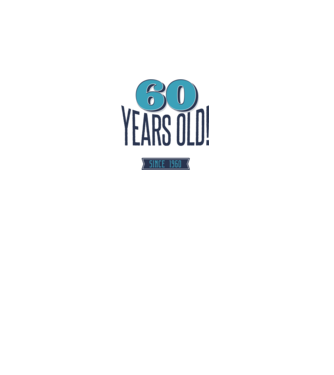 60 years old awesome since 1960 minta fehér pólón